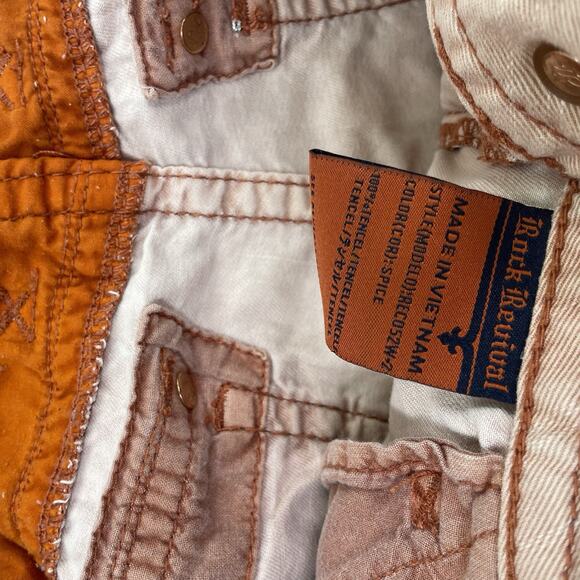 Rock Revival Cargo Cropped Pant Women Size 29 x 26" Inseam Mid Rise 63-27 - Picture 5 of 9